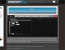 Tablet Screenshot of minecraftsigs.com